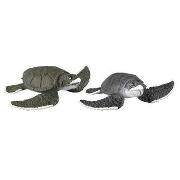 2 kom., umjetna figura morske kornjače, igračka za bebe, plastični brodovi igračke, zbirka života, dječje figurica životinja