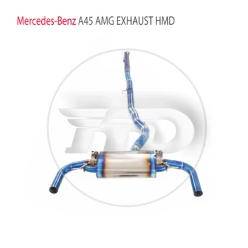 Auto oprema HMD od legure titana, ispušne cijevi Catback za Mercedes-Benz A45 AMG, običaj ventil ispušni lonac od nehrđajućeg čelika