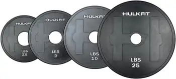 Podesiva čelične Utege za budaletina, obložene gumom za dizanje utega i vježbe snage (2,5 kilograma, set od 4)