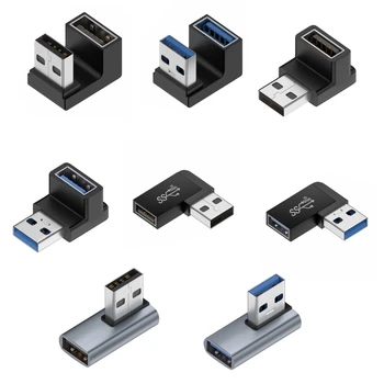 USB 3.0 Od Muškaraca i Žena 90 Stupnjeva Pravokutni Produžni USB Silazni Uzlazni Konektor 10 Gbit/s za Prijenosna RAČUNALA