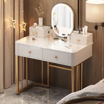 Višenamjenski lampa za šminkanje Luksuzni skandinavski komode Nordic Princess Toaletni stol Ormar za skladištenje namještaja za spavaće sobe Coiffeuse