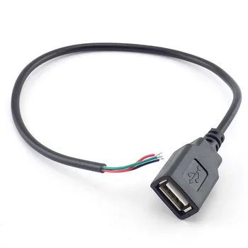 0,3/1/2 M Micro USB Ženski Sa jednom Glavom za 4-Pinski Kabel za Prijenos Podataka dugačak produžni Kabel, Kabel za Napajanje ac Adapter za Punjenje za PC Priključak H10