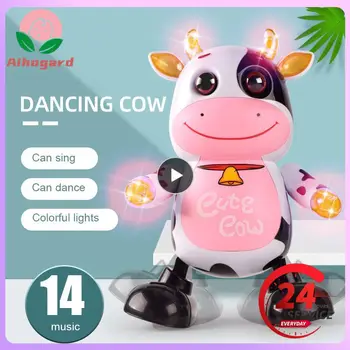 1 kom. zabavna igračka-robot-plesač krava sa svjetlom zvučni zapis, edukativne igračke za ползания djeteta, baby nove božićne darove za rođendan