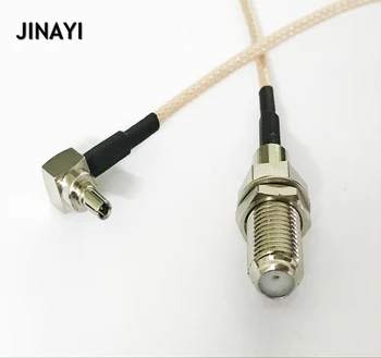 10 kom./lot RF koaksijalni kabel F ženski na CRC9 muški RG316 Adapter Kabel 15 cm za Huawei 3G USB Modem