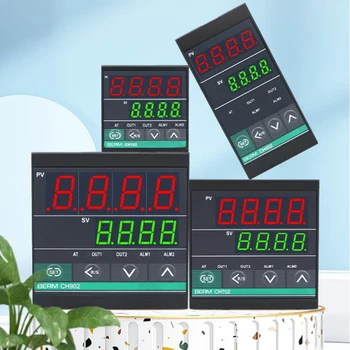 100-240 vac izlaz 2 SSR Releja i 2 alarma CH102 CH402 CH702 CH902 LCD zaslon PID Prediktivni Regulator temperature-analogni 4-10 ma