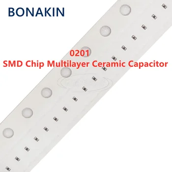 100PC 0201 10NF 16 25 50 V ± 10% 0,01 UF 103 DO X7R SMD chip višeslojni keramički kondenzator