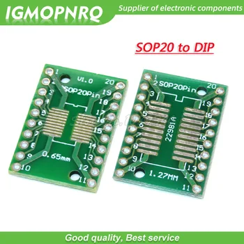 10ШТ TSSOP20 SSOP20 SOP20 na DIP20 Naknada za Prijenos DIP Pin Naknada Adapter Koraka TSSOP-20 SSOP-20 SOP-20 na DIP-20