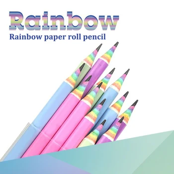 12ШТ Prelijeva u boji papir olovka za bebe pisanje i crtanje HB Profesionalni umjetnički skica, olovka za stripove, uredski školski pribor