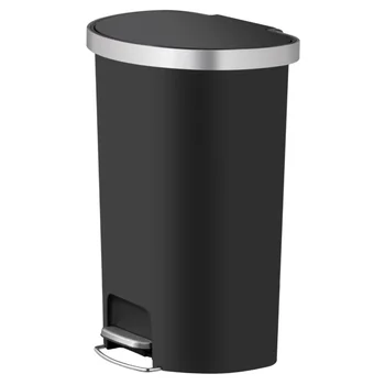 14,5-галлонный plastični okrugli kanta za smeće za kuhinjski stepenice, crna