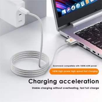 140 W PD USB C Za Magsafe3 Generacije Kabel 2 m Adapter Za MacBook Pro Air Charging 140 W T-Spoj kabela Magsaf3 Za Type-c 9