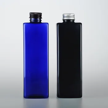 14шт 500 ml praznih plavo-crnih plastičnih boca s trga aluminijskim pokrovom za tekući sapun, gel za tuširanje, šampon, kozmetički paket
