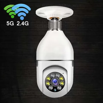 2.4 G 5G E27 Wifi lampa nadzorne Automatsko praćenje osoba IP kamera Digitalni zoom video monitor sigurnosti u zatvorenom prostoru SD kartica