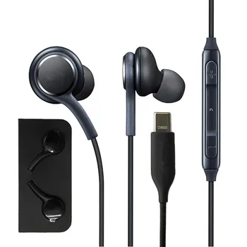 20 komada USB C Slušalice Za Samsung Galaxy Note 10 S20 S21 Plus Type C Umetke Žični Mikrofon kontrola Glasnoće USB-C Slušalice