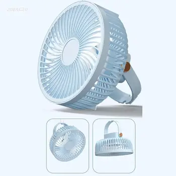 2000 mah stropni ventilator USB Type-C punjiva 6,9-inčni marširati ventilator s kukom, stropni ventilator za spavaće sobe, прикроватной stolovi, knjižnice