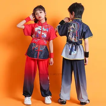 2023 kineski dječje odjeće za taiji wushu s po cijeloj površini zmaj odijelo za borilačke vještine kung-fu uniforma wing chun шаолиньский kineski skup za kung-fu