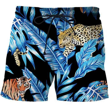 2023 Muške kratke hlače za aktivnosti na plaži surfati po cijeloj površini tigar, funky быстросохнущая gornja odjeća, odbojka na spustu na pertla za muškarce, marke ljetne kratke hlače