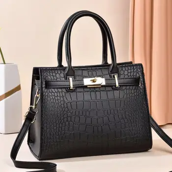 2023 Visokokvalitetna luksuzna branded design kožna torba na rame za žene, ručna torba od krokodilske kože, torbice, ženska torba-instant messenger