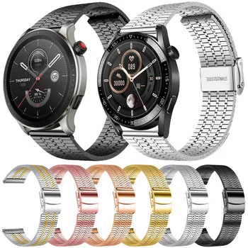 22 mm remen za sat Huawei GT 4/3/2/2e/pro 46 mm remen od nehrđajućeg čelika s 20 mm narukvica Active2 Samsung Galaxy watch 4 5 pro 45 mm 44