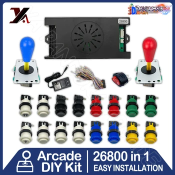 26800 Igara u 1 Pandora Box Arcade DIY Kit 720P HD Izlaz 40Pin Početna Naknada Američki Stil navigacijsku tipku 4,8 mm Gumb Бартоп