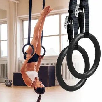 28 mm gimnastičke prsten ABS za fitness, gimnastičke prsten s podesivim remenčićima s kopčama za trening snage tijela