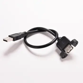 30 cm priključak USB 2.0 A na USB2.0 A ženski produžni kabel Формованное nosač ploče za Produžno priključak USB 2.0 priključak priključak za spajanje na ženske ploče 1 kom.