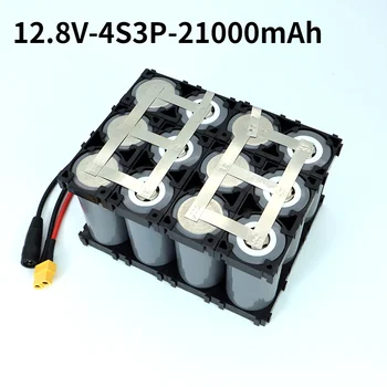32700 Lifepo4 Batterie 4S3P 12.8 V 21Ah Avec 4S 20A Maximum 60A Équilibré BMS Pour Le Bateau Électrique Alimentation Sans Interru