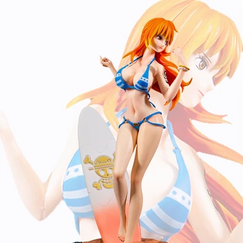 33 cm anime lik Modni seksi kupaći kostim na plaži za surfanje Djevojka Figurica PVC model Zbirka Kip lutka poklon igračka
