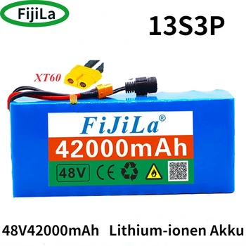 48V Lithium-ionen Batterie 48V 42Ah 1000W 13S3P Lithium-ionen Akku Für 54.6 VE-bike Elektro Fahrrad Valjak Mit BMS with XT60 Plug