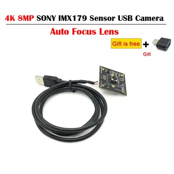 4K 8MP 3264X2448 SONY IMX179 Senzor UVC Plug and play USB modul web kamere bez pogona s leće za automatsko fokusiranje za PC /video konferencije