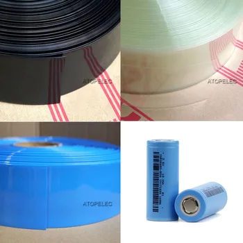 5 M Jedan 26650 Baterija papir za pakiranje 43 mm Širine 27 MM, Promjer PVC 2:1 Stisni Cijev Crna/Crvena/Žuta/Zelena/Plava/Bijela/Prozirna