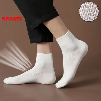 5 pari bijelih čarapa za posadu, ženske kratke udobne čarape na pruge, japanski ravnici нескользящие čarape Mediji, ženske čarape Calcetines