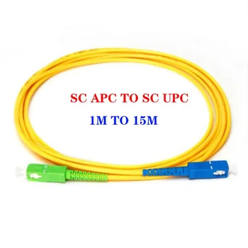 50 kom. SC/APCUPC симплексный 3,0 mm fiber-optički kabel za povezivanje od PVC-a, однорежимный produžni kabel patch kabel 1 m, 2 M, 3 M