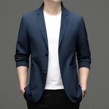 5926-2023 Muški modni svakodnevni mali odijelo, muška koreanska verzija приталенного kostim 66, jakna однотонного boje