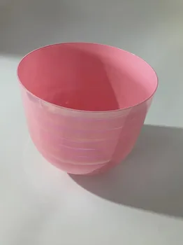 6-8 cm Alkemijski roza kvarc kristal Pjevanje bowl s prostorom svjetlo za joge, meditacije, liječenje zvukom