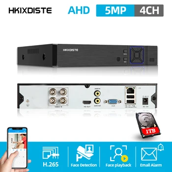 6в1 5MP AHD DVR sustava za video nadzor CCTV video rekorder DVR Hibridni dvr, za 720P 1080P analogni AHD CVI TVI IP kamere XMEYE, 4ch int