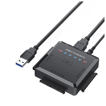 Adapter za USB 3.0, SATA, IDE, Pogodan Za 2,5, 3,5-inčni hard disk, HDD/SSD na Vanjski Kabel prilagodnika Sa stopom od 5 Gbit/s.