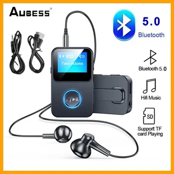 Adapter Аудиоприемника Bluetooth 5.0 TF-Karta S LCD zaslon Bluetooth MP3 Music Player Intelektualni Buka Podržava Udaljenu Kameru