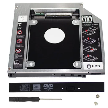 Aluminijski 12,7 mm 2-og Hard disk Caddy Nosač Adapter Drugi SATA za 3,0 SSD 2,5 