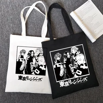 Anime i Manga Tokyo Revengers Torba-тоут, холщовая torba na rame, eko-torba za kupovinu u stilu hip-hop, ženska torba-тоут, torba za kupovinu u stilu харадзюку, ženska