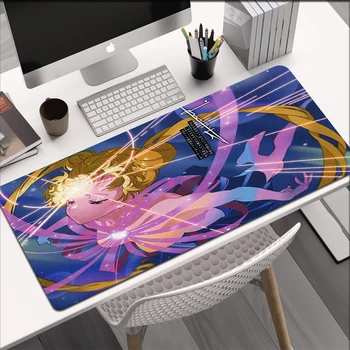Anime Kawai Sailor Moon podloga za miša Tipkovnica podloga za miša Slatka stolni mat PC Gamer Velike igre pribor podloga za miš