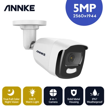 ANNKE 5MP HD TVI Bullet Security Camera Acme Kamera u Boji za Noćni Vid IP67 Full color Kamera za Noćni Vid, 4-U-1 S