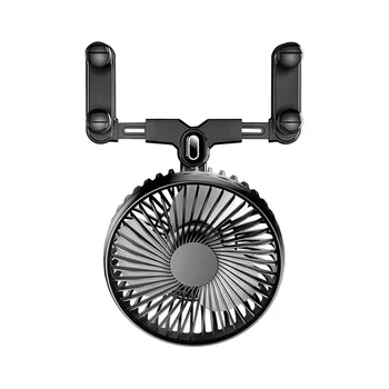 Auto oprema Auto ventilator, nosač za ogledala sa jednom glavom za USB punjenje je univerzalna 3 prijenos 5 U ABS crni auto ventilator ventilator za hlađenje