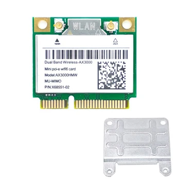 AX3000HMW 2974 Mbit/s Wifi 6 Bežična mini-kartica PCI-E Wifi AX3000 Bluetooth 5.1 802.11 Ax/Ac Adapter 2.4ghz/5ghz