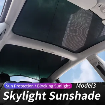 Ažuriranje Staklenog krova Štitnik Za sunce Štitnik Za sunce za Tesla 19-22 Model 3 Prednji Stražnji krovni prozor vjetrobran Stropni Prozor Prazan Затеняющая Mreže