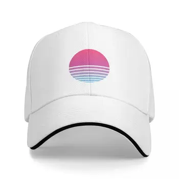 Bejzbol kapu sa gumenom trakom za muškarce i žene, kapu Synthwave Miami Beach, šešir, velike veličine, crni šešir u stilu hip-hop