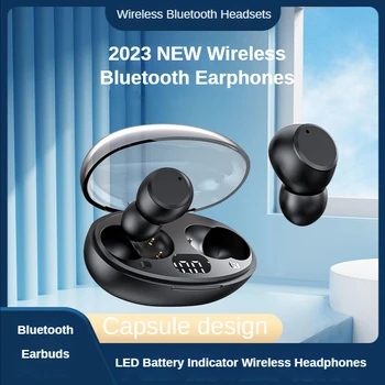 Bežična Bluetooth Slušalica s digitalnim zaslonom, Капсульные slušalice Tipa Bean, Bluetooth Slušalice 5.2, mini Slušalice s prijeđenih kilometara
