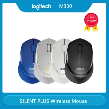 Bežični miš Logitech M330 SILENT PLUS 2,4 Ghz sa USB-prijemnik, 1000 dpi s optičkim praćenjem Ured za računala Prijenosni VOD