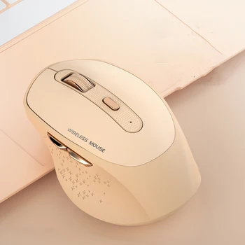 Bežični miš sa 6 tipki 2,4 Ghz bežična Bluetooth miš Usb Type-C, punjiva tiha uredski miš 1200 dpi, optička za laptop
