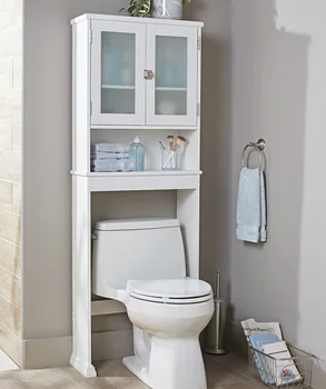 Bijela 24,62 inča Ušteda prostora u kupaonici, 3 sloja, iznad ormara za pohranu wc, ormar za kupatila Better Homes & Gardens
