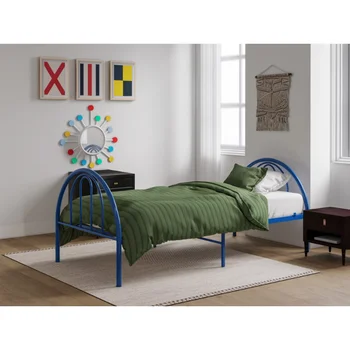 BK Furniture Brooklyn Klasični Metalni krevet Blue Twin 78,5 